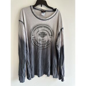 Vintage Harley davidson barnett el paso Texas L shirt Long‎ Sleeve